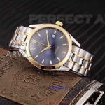 Perfect Replica IWC Ingenieur Blue Face Gold Bezel 2-Tone Band 40mm Watch